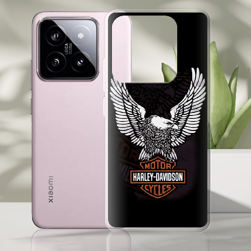 Чехол BoxFace Xiaomi 14 Harley Davidson and eagle