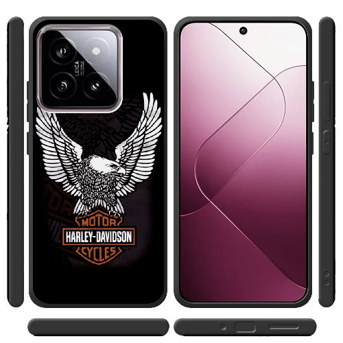 Чехол BoxFace Xiaomi 14 Harley Davidson and eagle