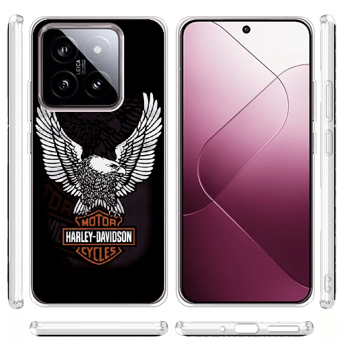 Чехол BoxFace Xiaomi 14 Harley Davidson and eagle