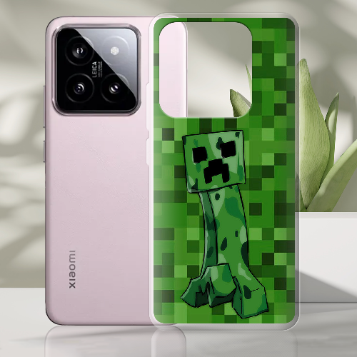 Чехол BoxFace Xiaomi 14 Minecraft Creeper