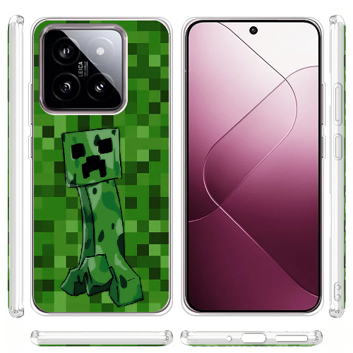 Чехол BoxFace Xiaomi 14 Minecraft Creeper