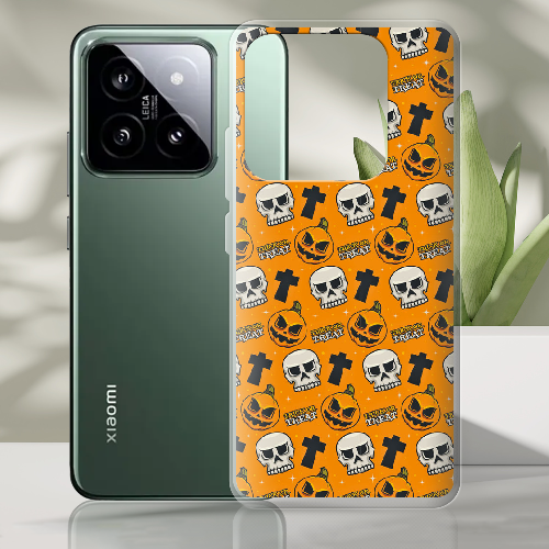 Чехол BoxFace Xiaomi 14 Pro Хэллоуин Кошелек или жизнь