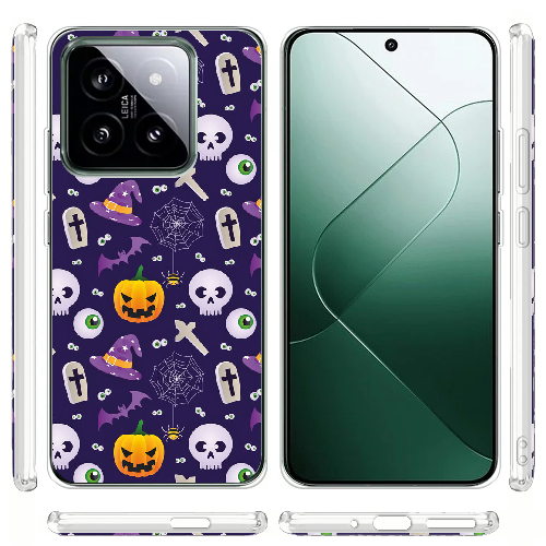 Чехол BoxFace Xiaomi 14 Pro Halloween Purple Mood