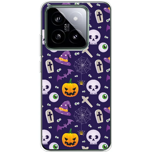 Чехол BoxFace Xiaomi 14 Pro Halloween Purple Mood