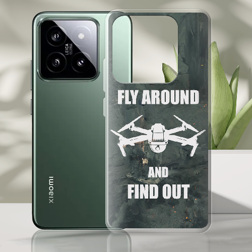 Чехол BoxFace Xiaomi 14 Pro Дрон Fly Around