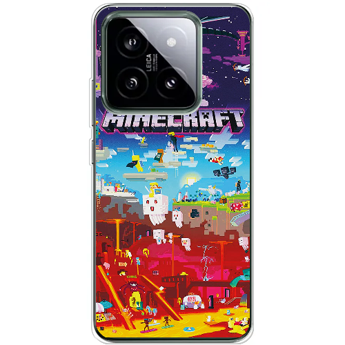 Чехол BoxFace Xiaomi 14 Pro Minecraft World Beyond