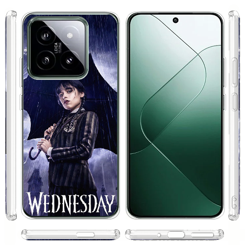 Чехол BoxFace Xiaomi 14 Pro Wednesday Addams