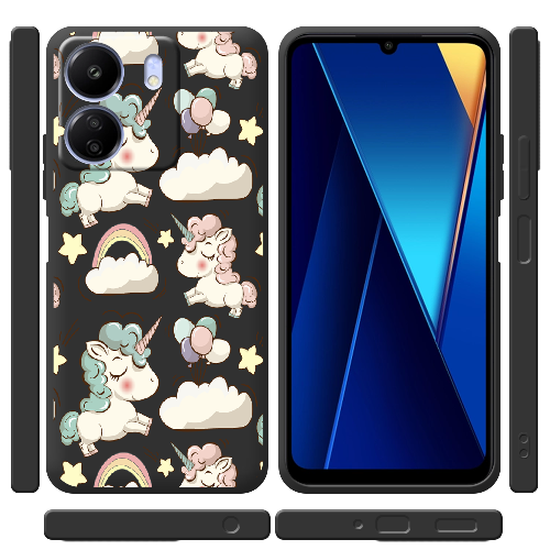 Чехол BoxFace Poco C65 Unicorns