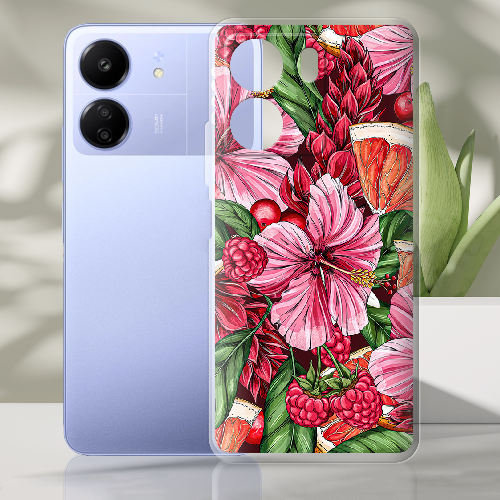 Чехол BoxFace Poco C65 Tropical Flowers