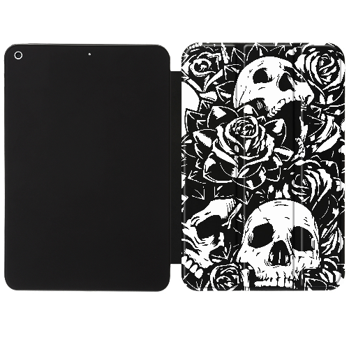 Чехол для iPad 10.2" 7/8/9 (2021/2020/2019) Skull and Roses