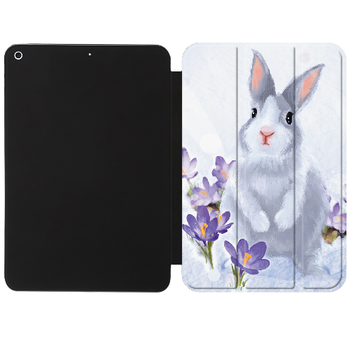 Чехол для iPad 10.2" 7/8/9 (2021/2020/2019) Заєць в зимових квітах