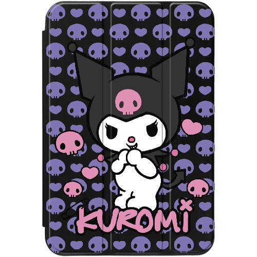 Чехол для iPad 10.2" 7/8/9 (2021/2020/2019) Kuromi Purple Skull