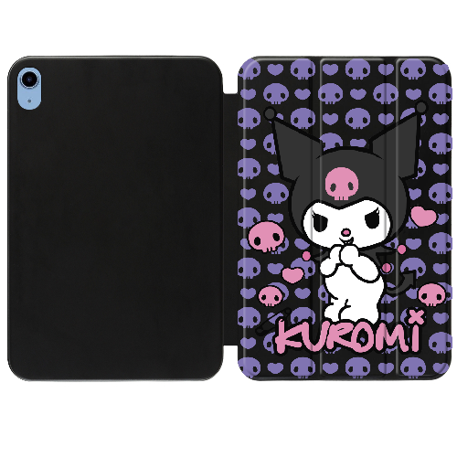 Чехол для iPad 10.9" (2022) Kuromi Purple Skull