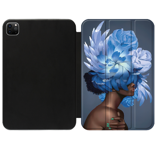 Чехол для iPad Pro 11" 2/3/4 (2022/2021/2020) Exquisite Blue Flowers