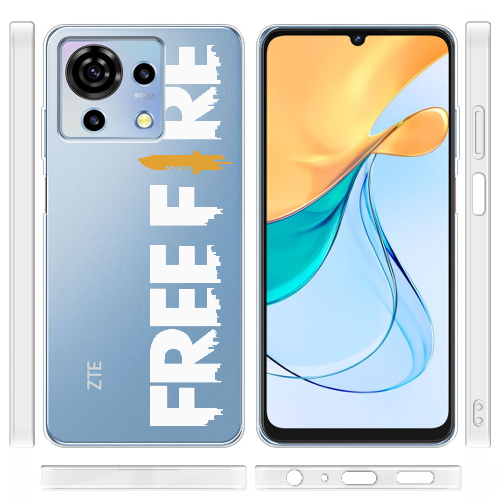 Чехол BoxFace ZTE Blade V50 Vita Белый Free Fire