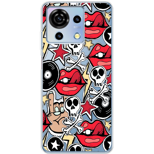 Чехол BoxFace ZTE Blade V50 Vita Rock Graffiti