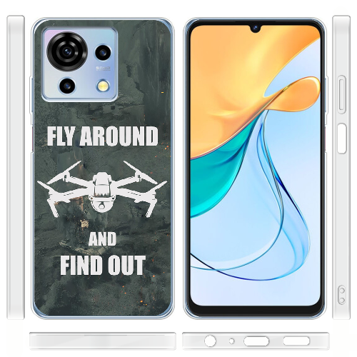 Чехол BoxFace ZTE Blade V50 Vita Дрон Fly Around