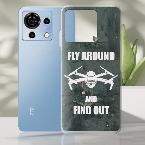 Чехол BoxFace ZTE Blade V50 Vita Дрон Fly Around