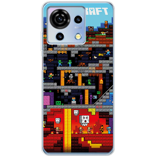 Чехол BoxFace ZTE Blade V50 Vita Minecraft Lode Runner