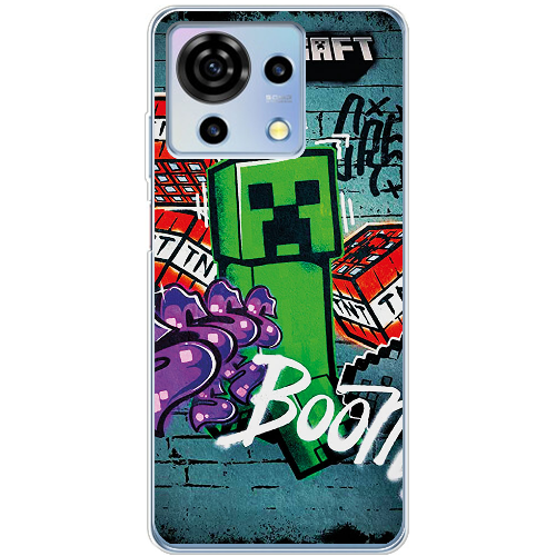 Чехол BoxFace ZTE Blade V50 Vita Minecraft Graffiti