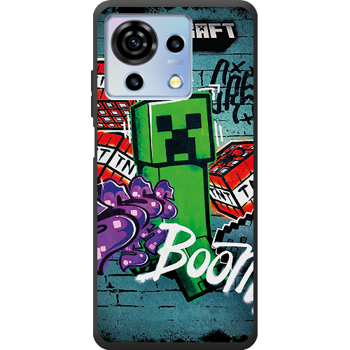 Чехол BoxFace ZTE Blade V50 Vita Minecraft Graffiti