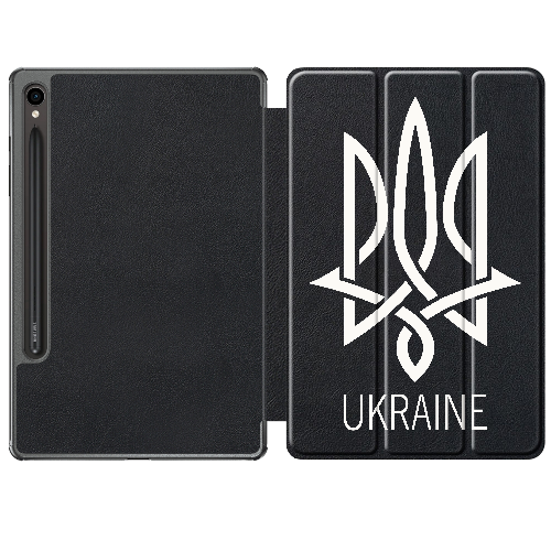 Чехол для Samsung Galaxy Tab S9 FE 10.9" Тризуб монограмма ukraine