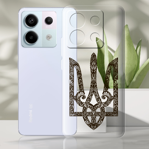 Чехол BoxFace Xiaomi Redmi Note 13 5G Ukrainian Black Trident