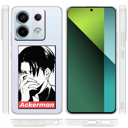 Чехол BoxFace Xiaomi Redmi Note 13 5G Attack On Titan - Ackerman