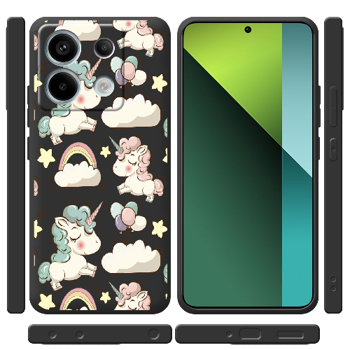 Чехол BoxFace Xiaomi Redmi Note 13 5G Unicorns