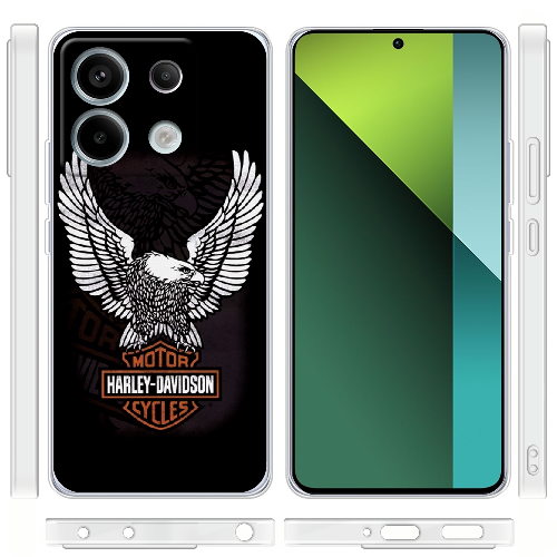 Чехол BoxFace Xiaomi Redmi Note 13 5G Harley Davidson and eagle
