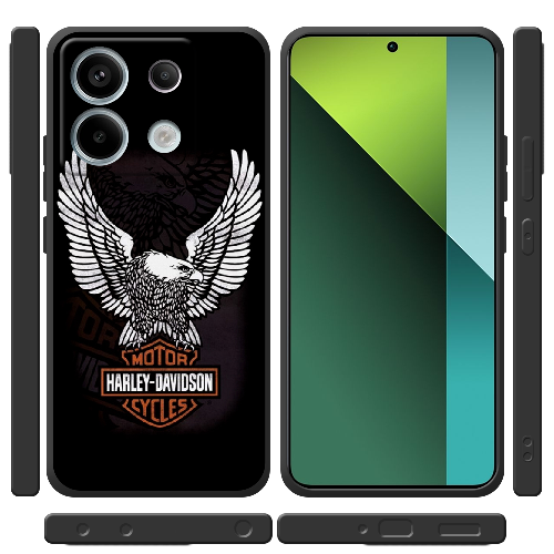 Чехол BoxFace Xiaomi Redmi Note 13 5G Harley Davidson and eagle