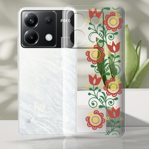 Чехол BoxFace Poco X6 Ethno Flower