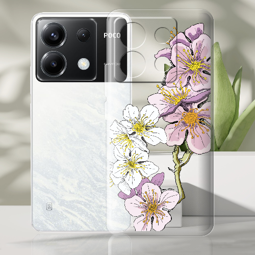 Чехол BoxFace Poco X6 Cherry Blossom