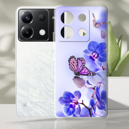 Чехол BoxFace Poco X6 Orchids and Butterflies