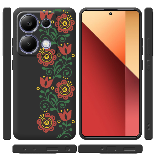 Чехол BoxFace Xiaomi Redmi Note 13 Pro 4G Ethno Flower