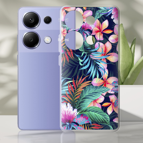 Чехол BoxFace Xiaomi Redmi Note 13 Pro 4G flowers in the tropics