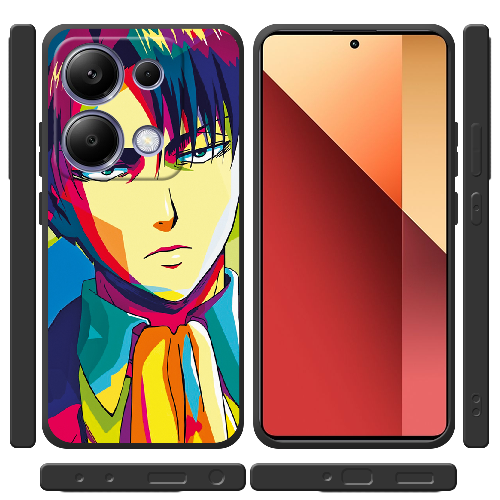 Чехол BoxFace Xiaomi Redmi Note 13 Pro 4G Attack on titan Levi Anime Pop