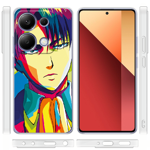 Чехол BoxFace Xiaomi Redmi Note 13 Pro 4G Attack on titan Levi Anime Pop