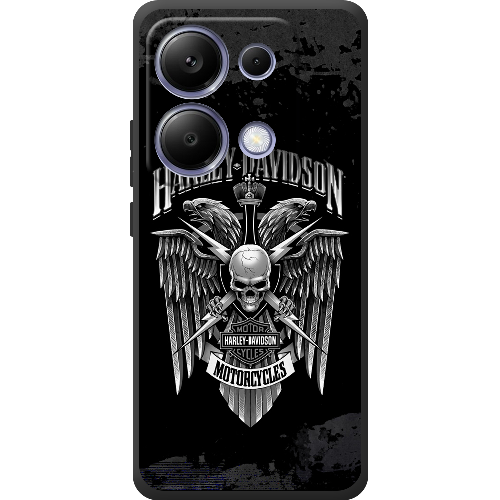Чехол BoxFace Xiaomi Redmi Note 13 Pro 4G Harley Davidson skull and eagles