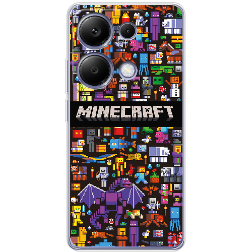 Чехол BoxFace Xiaomi Redmi Note 13 Pro 4G Minecraft Mobbery