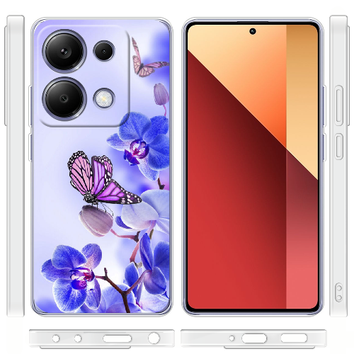 Чехол BoxFace Xiaomi Redmi Note 13 Pro 4G Orchids and Butterflies