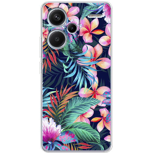 Чехол BoxFace Xiaomi Redmi Note 13 Pro Plus 5G flowers in the tropics