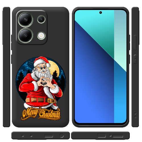 Чехол BoxFace Xiaomi Redmi Note 13 4G Cool Santa and heart