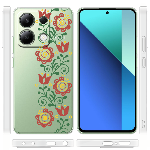 Чехол BoxFace Xiaomi Redmi Note 13 4G Ethno Flower