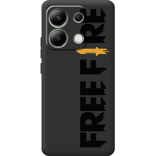 Чехол BoxFace Xiaomi Redmi Note 13 4G Черный Free Fire