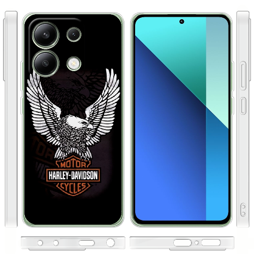 Чехол BoxFace Xiaomi Redmi Note 13 4G Harley Davidson and eagle