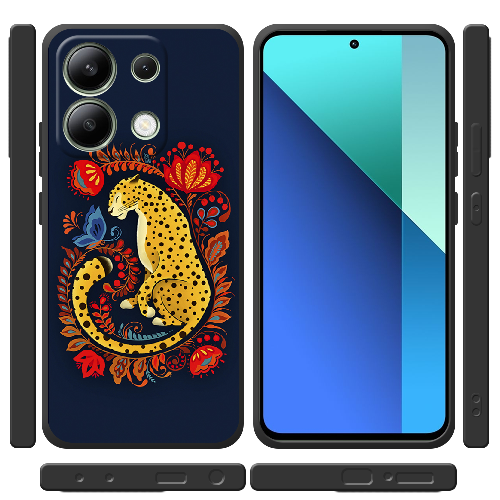 Чехол BoxFace Xiaomi Redmi Note 13 4G Petrykivka Leopard