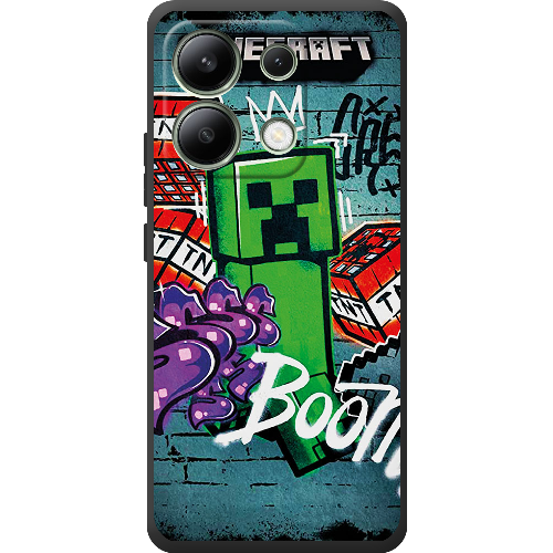 Чехол BoxFace Xiaomi Redmi Note 13 4G Minecraft Graffiti