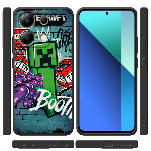 Чехол BoxFace Xiaomi Redmi Note 13 4G Minecraft Graffiti