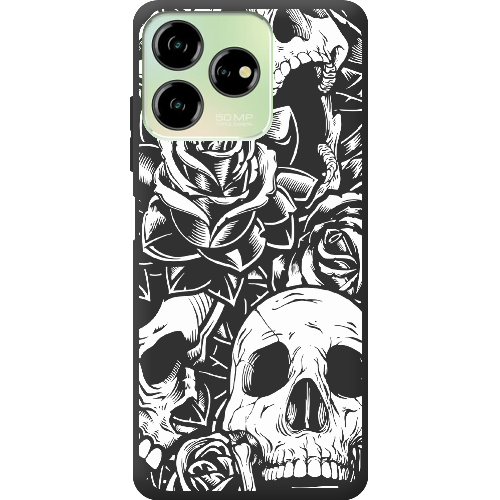 Чехол BoxFace ZTE Blade V50 Design 4G Skull and Roses